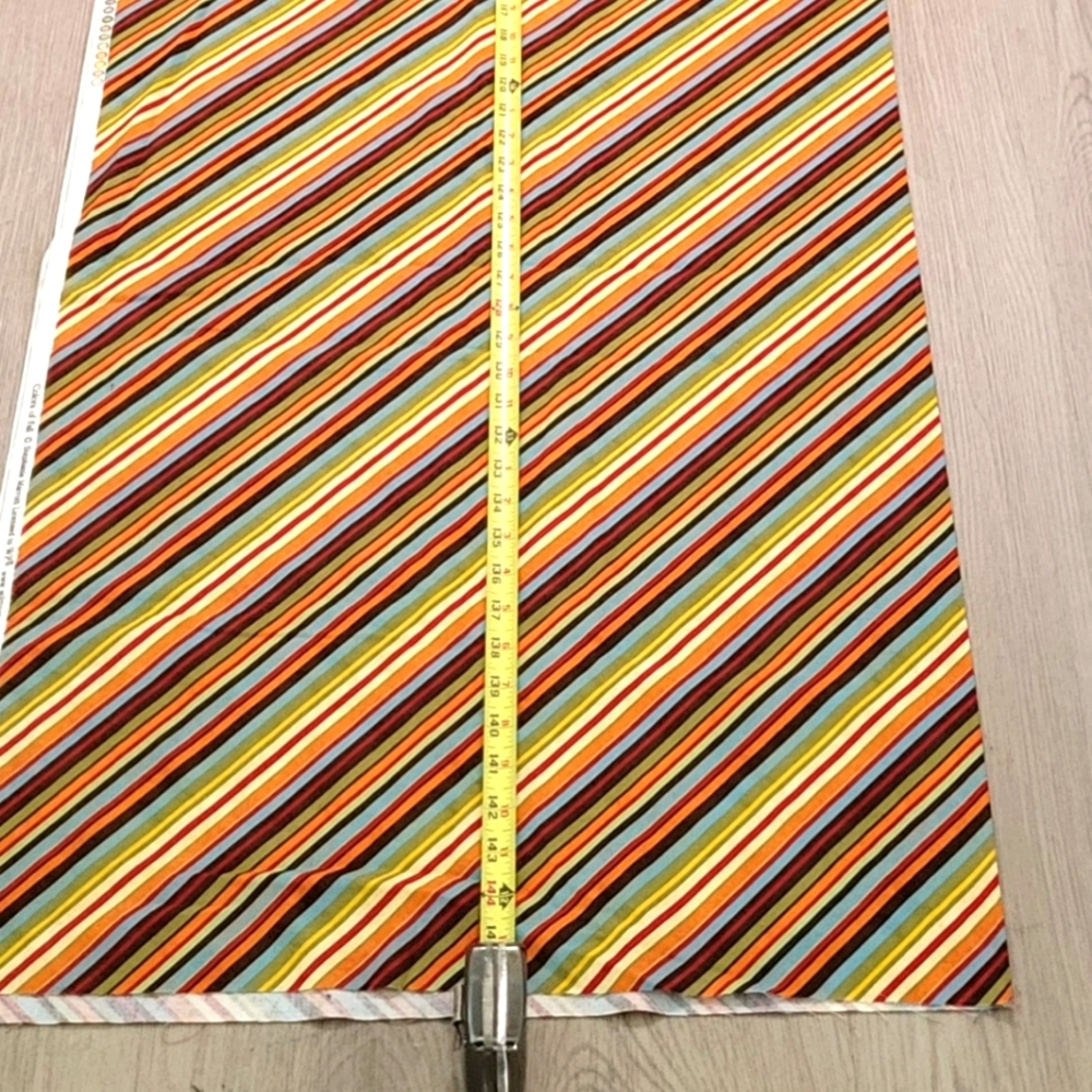 Stephanie Marrott Fabric Wilmingron Colorful Striped 70's Theme 145x44